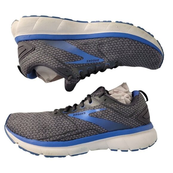 Brooks Transmit 3 Sneakers Mens 12D Running Gray Blue Athletic Comfort NO INSOLE - Picture 2 of 10